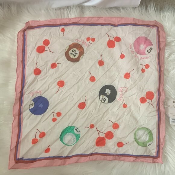 ANTHROPOLOGIE X MAEVE 8 Balls Printed Bandana Scarf - Picture 2 of 3